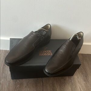 Monte Rosso Brown Leather Loafers